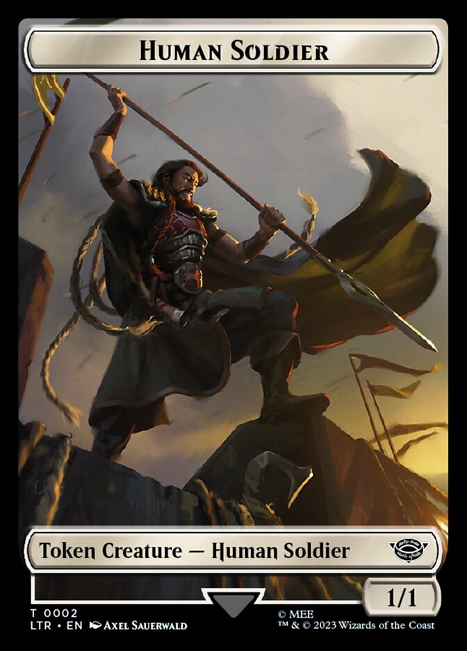 Human Soldier Token (02) [The Lord of the Rings: Tales of Middle-Earth Tokens] | Lots Moore NSW