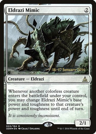 Eldrazi Mimic [Oath of the Gatewatch Promos] | Lots Moore NSW