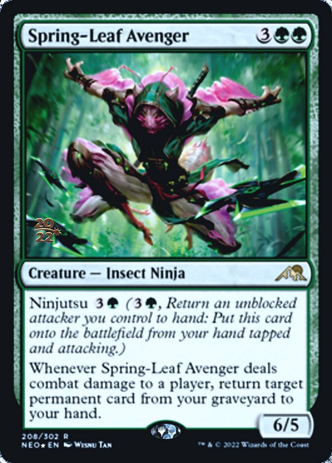 Spring-Leaf Avenger [Kamigawa: Neon Dynasty Prerelease Promos] | Lots Moore NSW