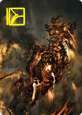 Pyre Spawn Art Card (Gold-Stamped Signature) [Innistrad: Crimson Vow Art Series] | Lots Moore NSW