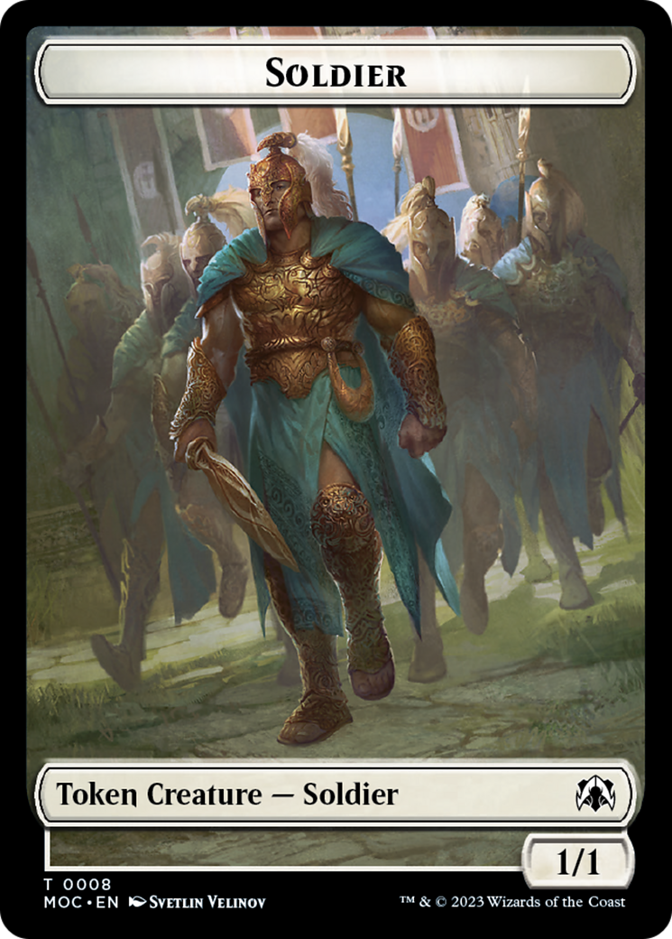 Soldier // Insect Double-Sided Token [March of the Machine Commander Tokens] | Lots Moore NSW