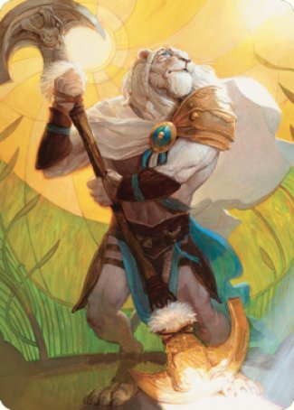 Ajani, Sleeper Agent Art Card [Dominaria United Art Series] | Lots Moore NSW