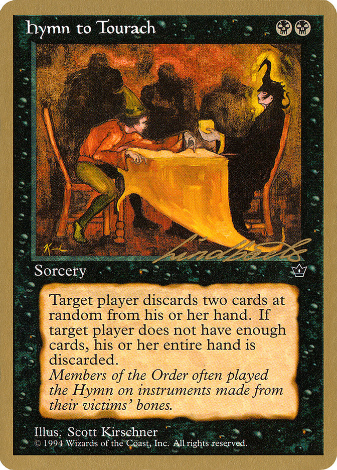Hymn to Tourach (Table) (Leon Lindback) [Pro Tour Collector Set] | Lots Moore NSW