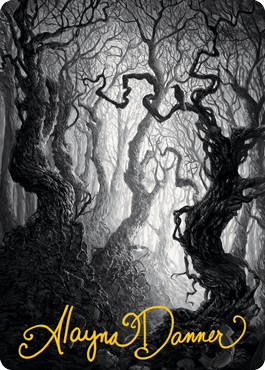 Forest 2 Art Card (Gold-Stamped Signature) [Innistrad: Midnight Hunt Art Series] | Lots Moore NSW
