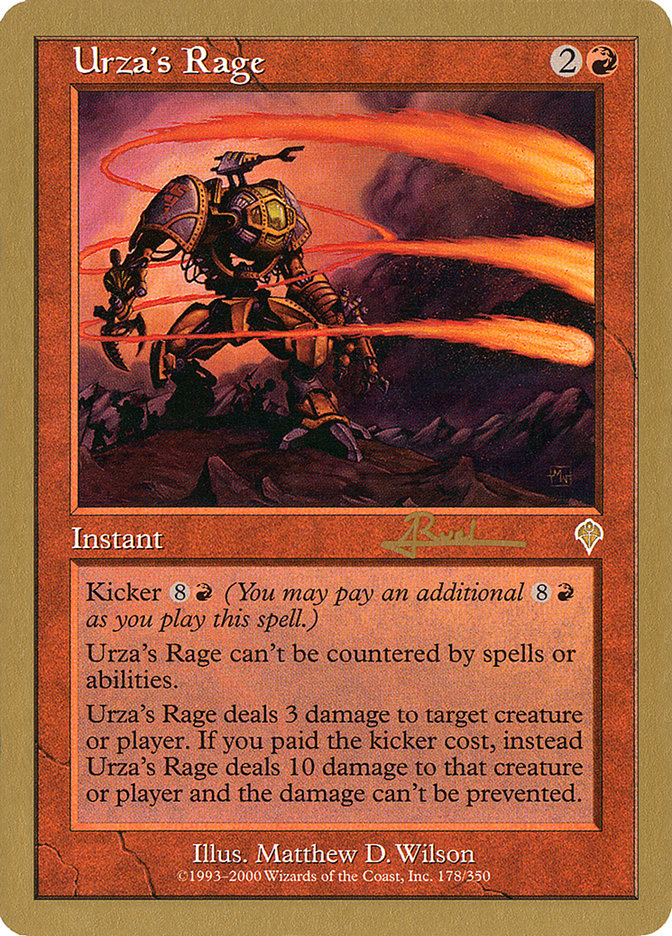 Urza's Rage (Antoine Ruel) [World Championship Decks 2001] | Lots Moore NSW