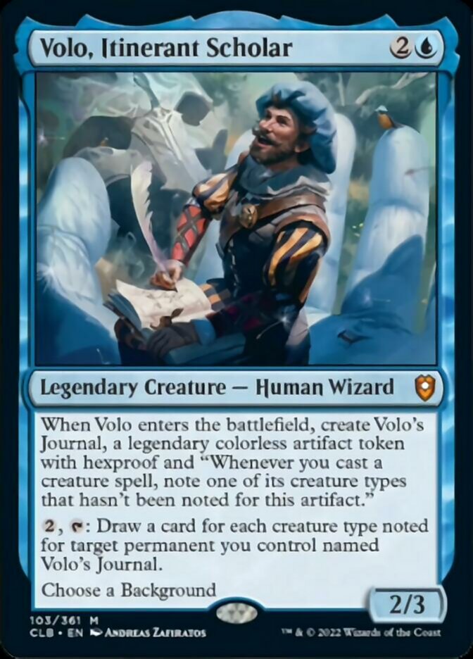 Volo, Itinerant Scholar [Commander Legends: Battle for Baldur's Gate] | Lots Moore NSW