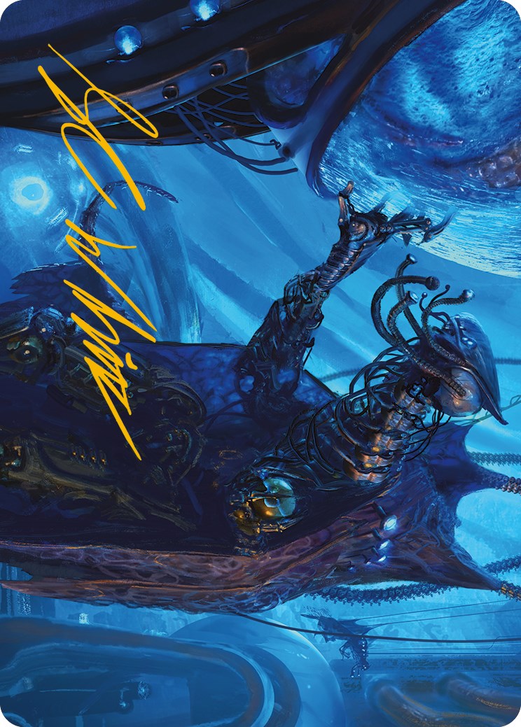 Atmosphere Surgeon Art Card (Gold-Stamped Signature) [Phyrexia: All Will Be One Art Series] | Lots Moore NSW