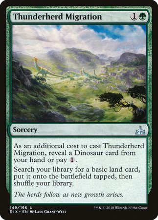 Thunderherd Migration [Rivals of Ixalan] | Lots Moore NSW