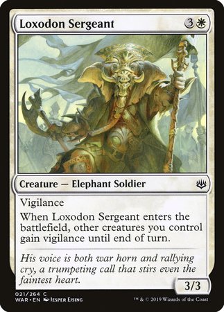 Loxodon Sergeant [War of the Spark] | Lots Moore NSW