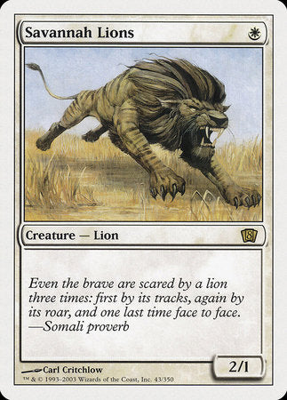 Savannah Lions [Eighth Edition] | Lots Moore NSW