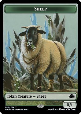 Sheep Token [Dominaria Remastered Tokens] | Lots Moore NSW