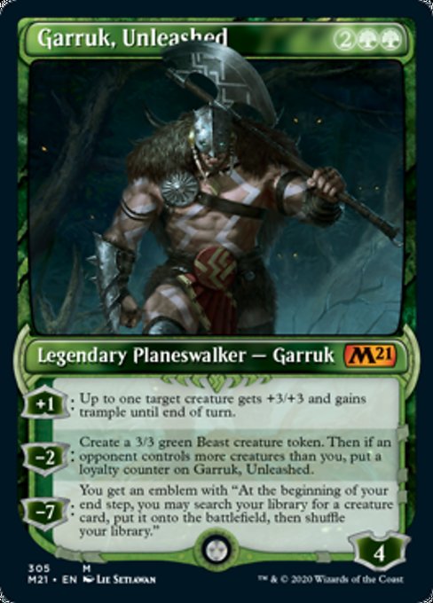 Garruk, Unleashed (Showcase) [Core Set 2021] | Lots Moore NSW