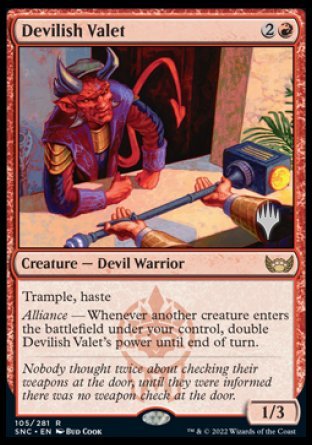 Devilish Valet (Promo Pack) [Streets of New Capenna Promos] | Lots Moore NSW