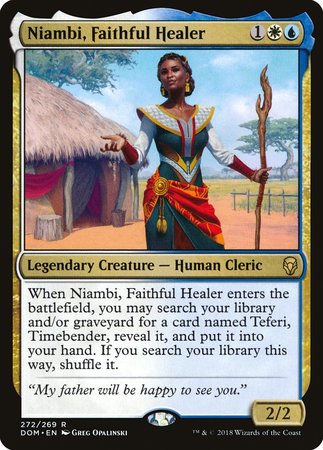 Niambi, Faithful Healer [Dominaria] | Lots Moore NSW