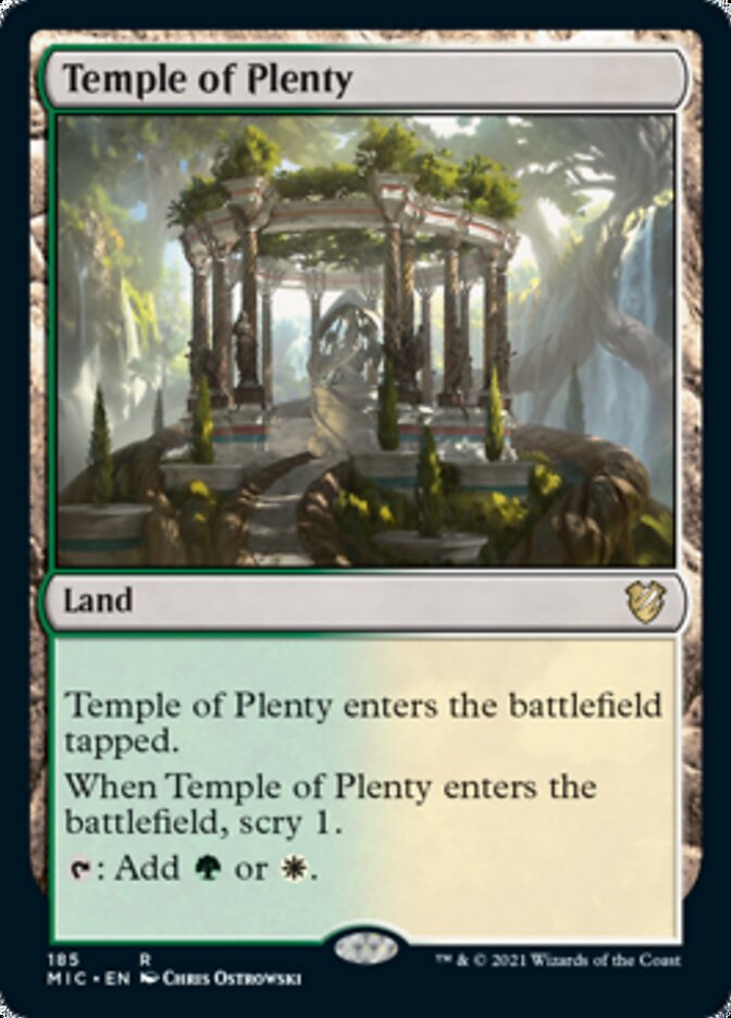 Temple of Plenty [Innistrad: Midnight Hunt Commander] | Lots Moore NSW