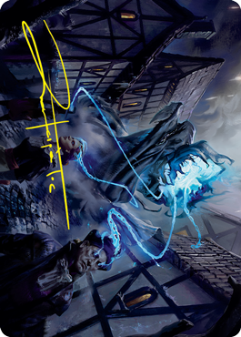 Dreamshackle Geist Art Card (Gold-Stamped Signature) [Innistrad: Crimson Vow Art Series] | Lots Moore NSW