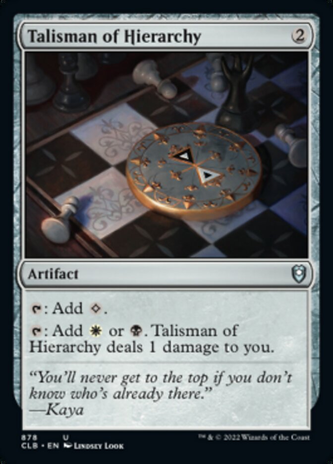 Talisman of Hierarchy [Commander Legends: Battle for Baldur's Gate] | Lots Moore NSW