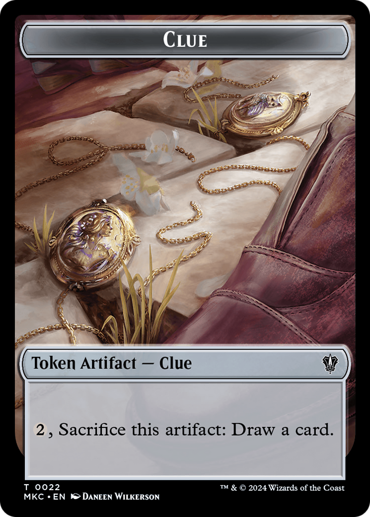 Clue // Food Double-Sided Token [Murders at Karlov Manor Commander Tokens] | Lots Moore NSW