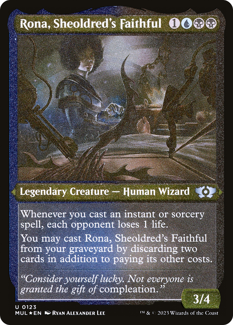 Rona, Sheoldred's Faithful (Foil Etched) [Multiverse Legends] | Lots Moore NSW