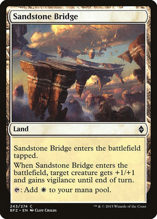Sandstone Bridge [Battle for Zendikar] | Lots Moore NSW