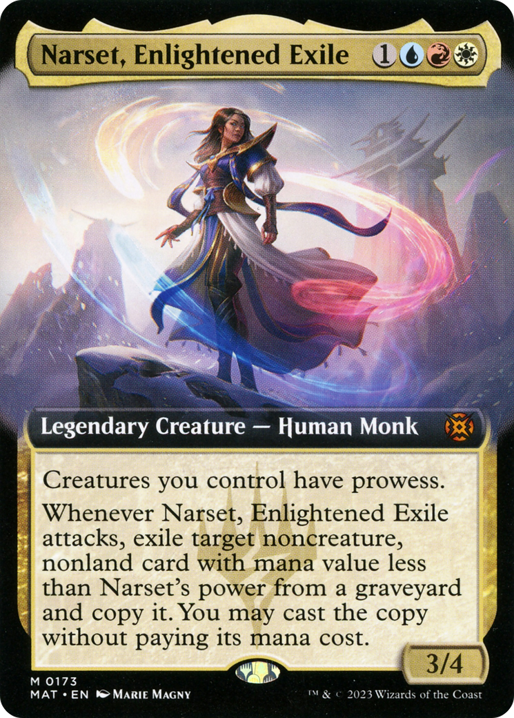 Narset, Enlightened Exile (Extended Art) [March of the Machine: The Aftermath] | Lots Moore NSW