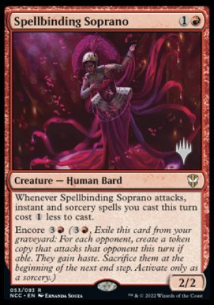 Spellbinding Soprano (Promo Pack) [Streets of New Capenna Commander Promos] | Lots Moore NSW