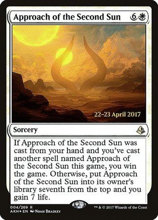 Approach of the Second Sun [Amonkhet Promos] | Lots Moore NSW