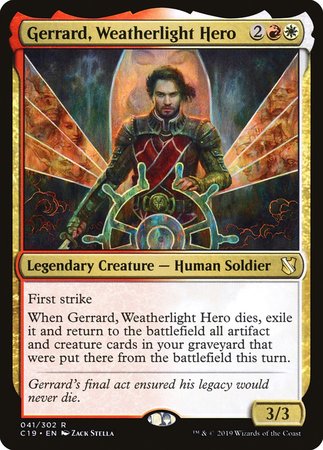 Gerrard, Weatherlight Hero [Commander 2019] | Lots Moore NSW