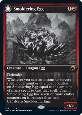 Smoldering Egg // Ashmouth Dragon [Innistrad: Double Feature] | Lots Moore NSW