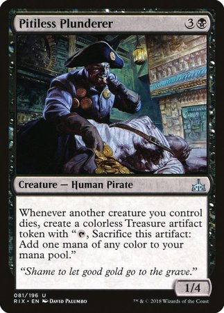 Pitiless Plunderer [Rivals of Ixalan] | Lots Moore NSW