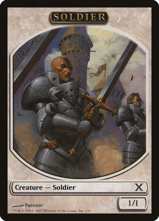 Soldier Token [Tenth Edition Tokens] | Lots Moore NSW