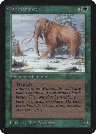 War Mammoth [Limited Edition Alpha] | Lots Moore NSW