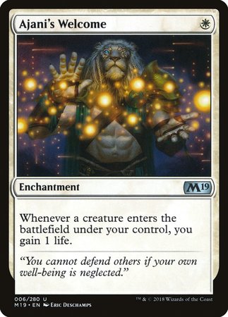 Ajani's Welcome [Core Set 2019] | Lots Moore NSW