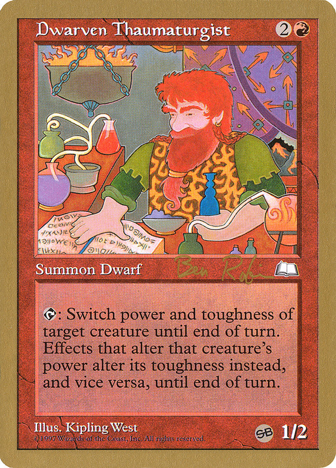 Dwarven Thaumaturgist (Ben Rubin) (SB) [World Championship Decks 1998] | Lots Moore NSW