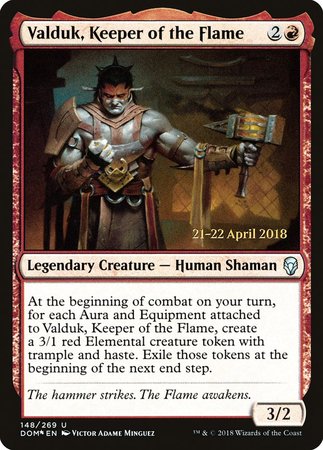 Valduk, Keeper of the Flame [Dominaria Promos] | Lots Moore NSW