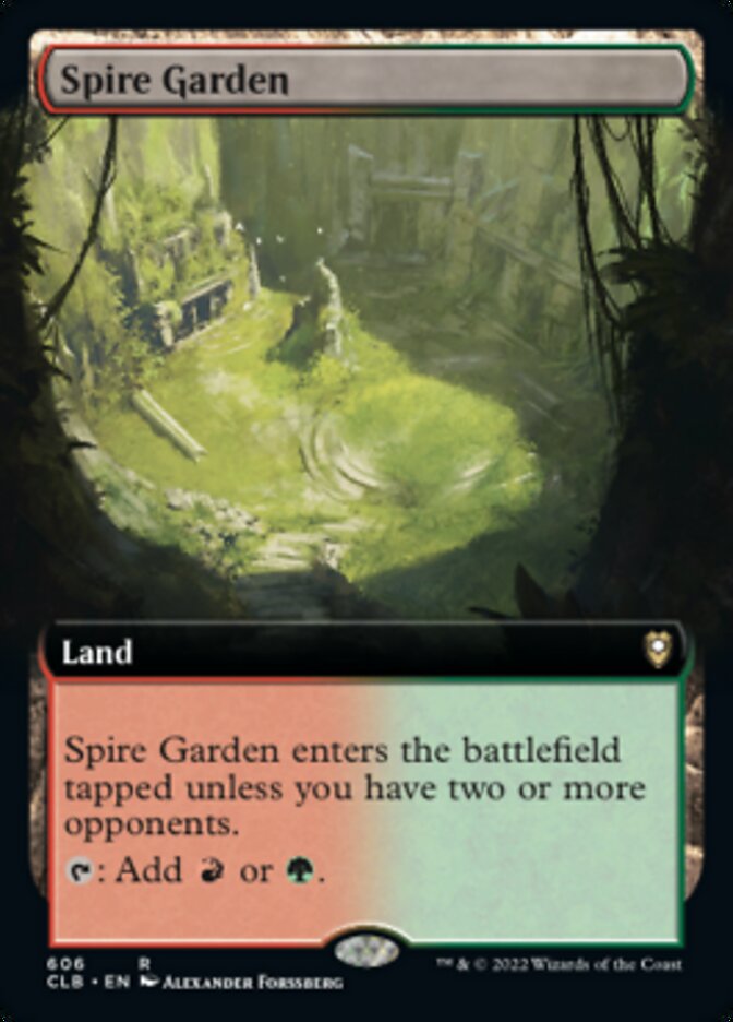 Spire Garden (Extended Art) [Commander Legends: Battle for Baldur's Gate] | Lots Moore NSW