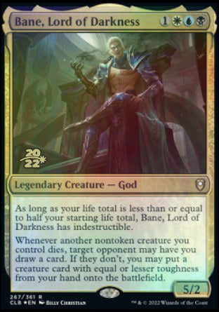 Bane, Lord of Darkness [Commander Legends: Battle for Baldur's Gate Prerelease Promos] | Lots Moore NSW