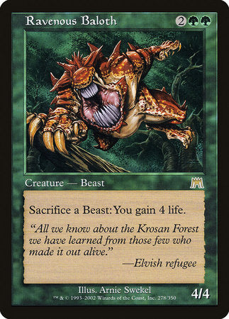 Ravenous Baloth [Onslaught] | Lots Moore NSW
