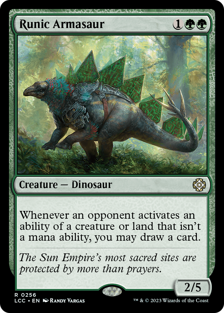 Runic Armasaur [The Lost Caverns of Ixalan Commander] | Lots Moore NSW