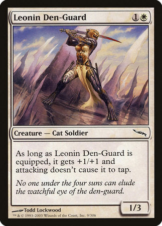 Leonin Den-Guard [Mirrodin] | Lots Moore NSW