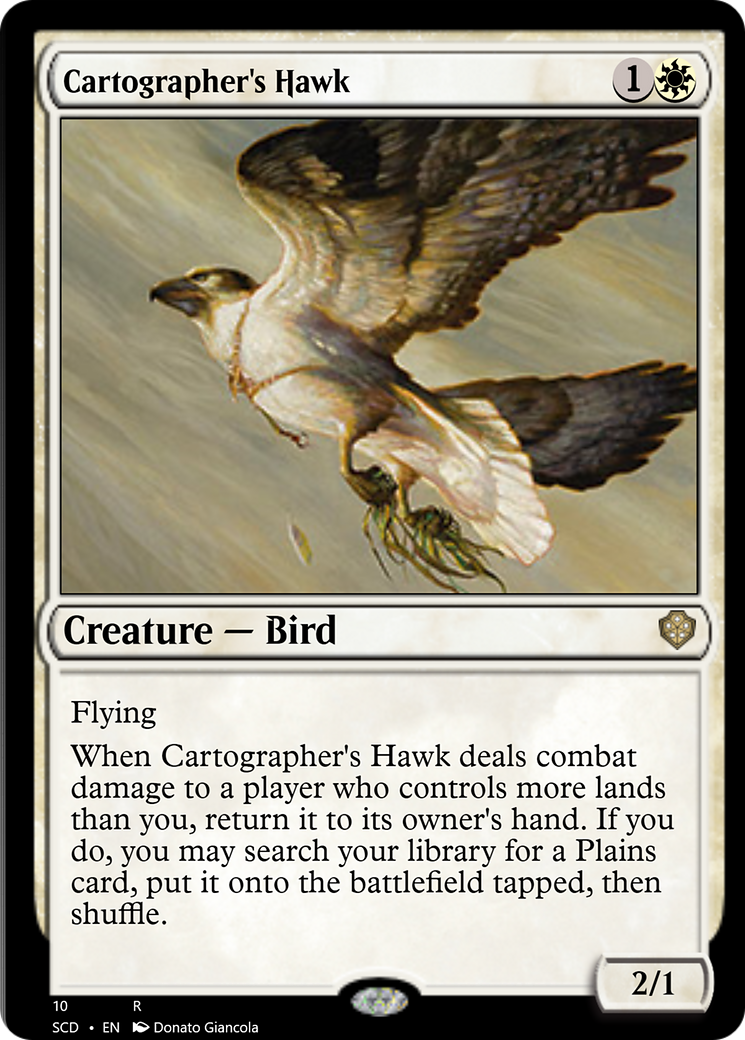Cartographer's Hawk [Starter Commander Decks] | Lots Moore NSW