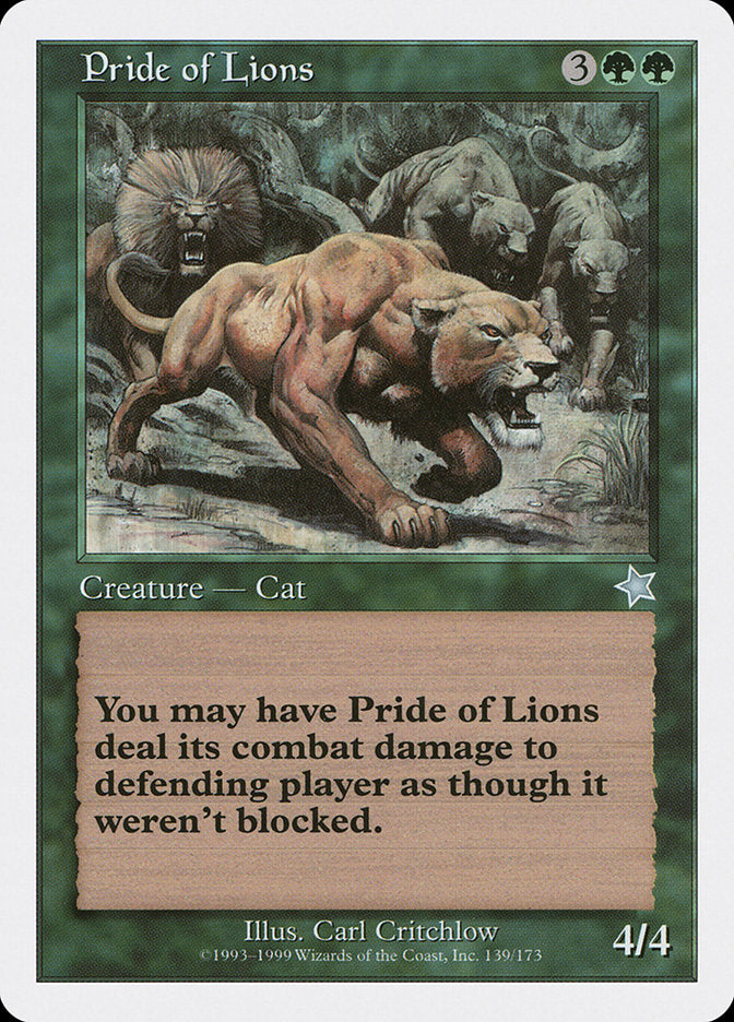 Pride of Lions [Starter 1999] | Lots Moore NSW