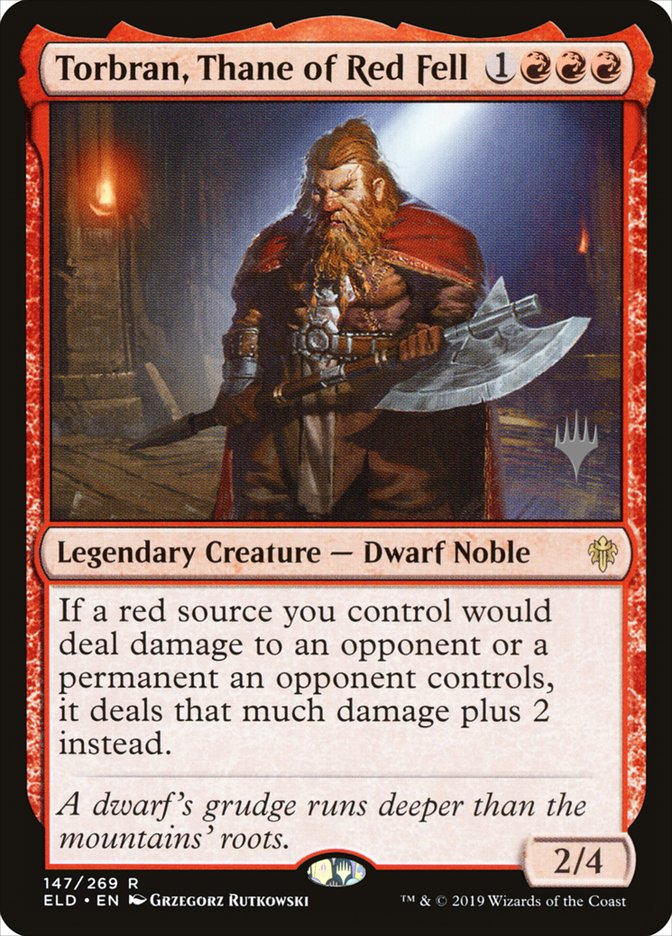 Torbran, Thane of Red Fell (Promo Pack) [Throne of Eldraine Promos] | Lots Moore NSW