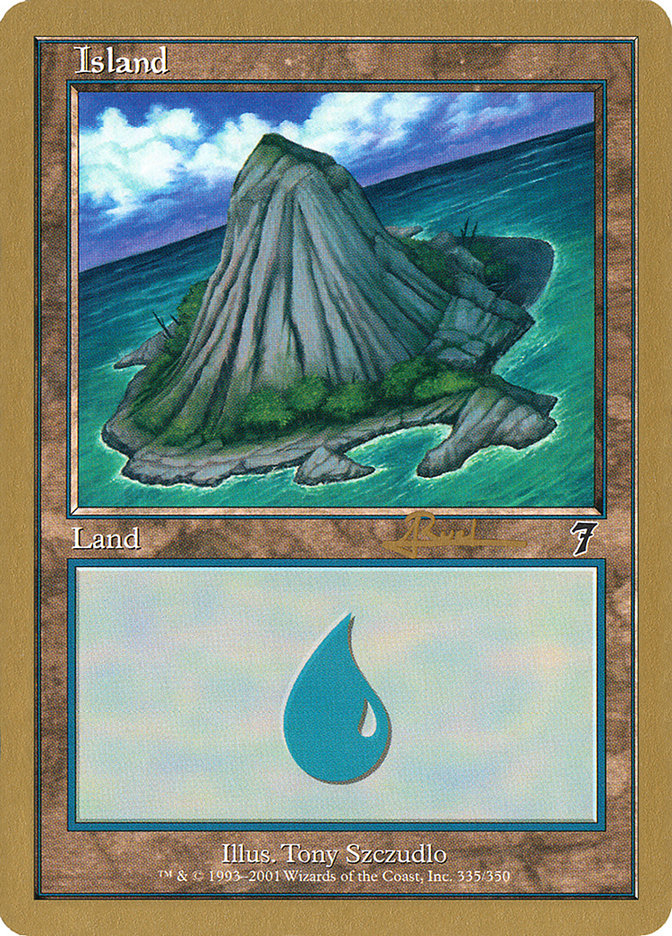 Island (ar335) (Antoine Ruel) [World Championship Decks 2001] | Lots Moore NSW