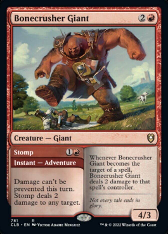 Bonecrusher Giant // Stomp [Commander Legends: Battle for Baldur's Gate] | Lots Moore NSW