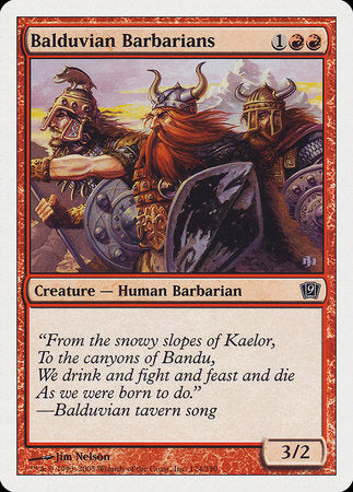 Balduvian Barbarians [Ninth Edition] | Lots Moore NSW