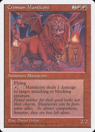 Crimson Manticore [Fourth Edition] | Lots Moore NSW