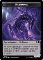 Nightmare // Food (0013) Double-Sided Token [Wilds of Eldraine Tokens] | Lots Moore NSW