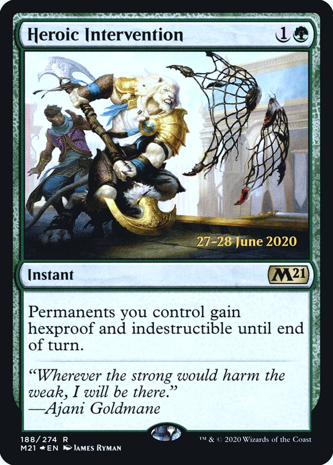 Heroic Intervention  [Core Set 2021 Prerelease Promos] | Lots Moore NSW
