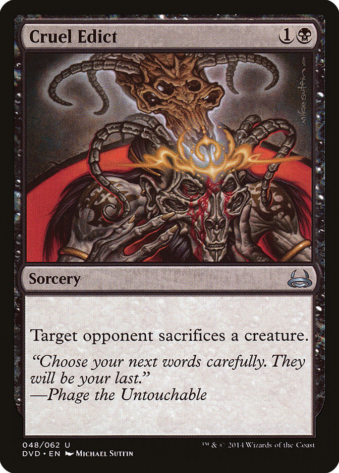 Cruel Edict (Divine vs. Demonic) [Duel Decks Anthology] | Lots Moore NSW